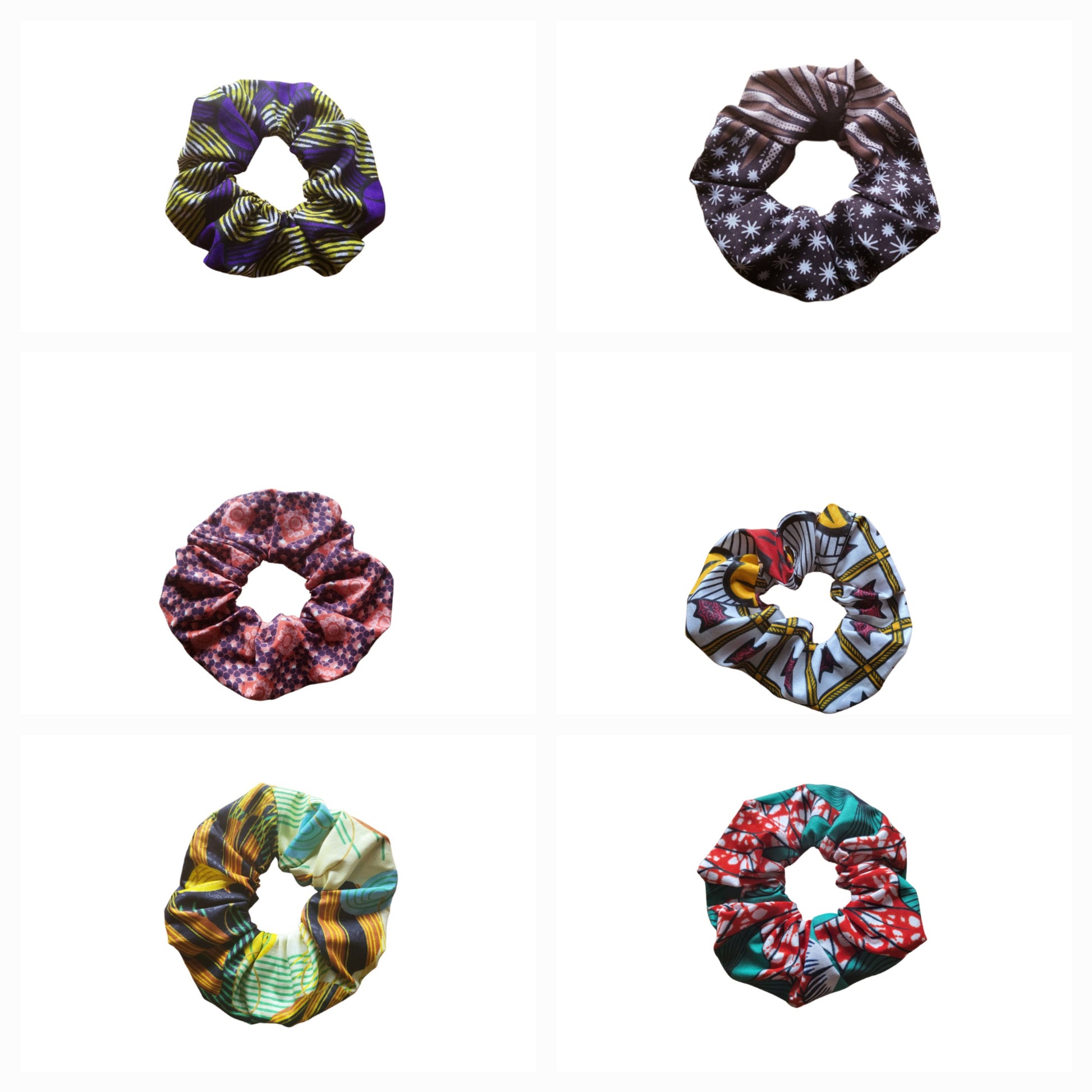 Large scrunchies | African print scrunchies - over 60 patterns - Glo Cre8s