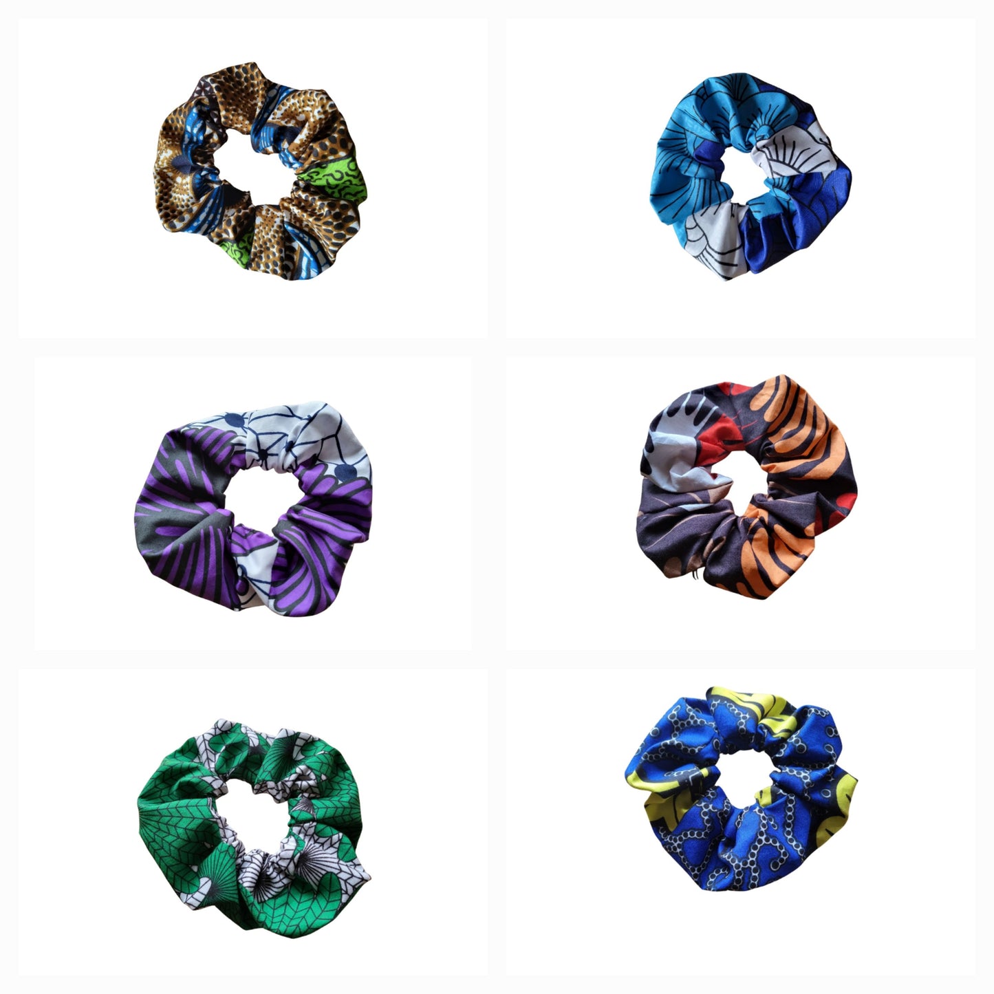 Large scrunchies | African print scrunchies - over 60 patterns - Glo Cre8s