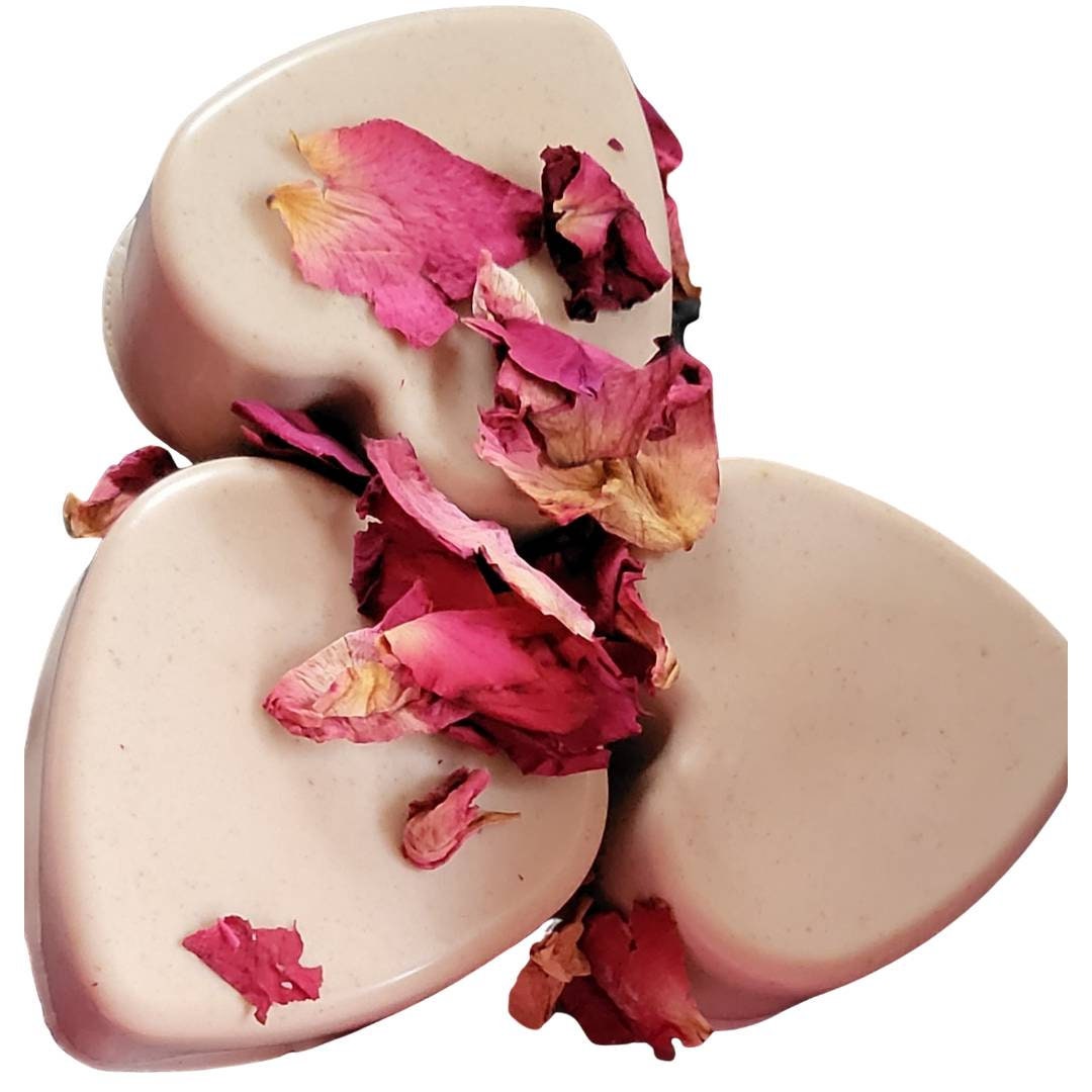 Oatmeal and rose soap - Goat milk organic oatmeal, honey & shea butter unscented soap, moisturising soap, sensitive skin - Glo Cre8s