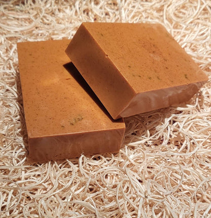 Goat milk turmeric glow soap, natural soap, handmade soap, essential oils, travel size soap - Glo Cre8s