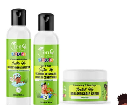 Kids Hair Kit, Afro Hair Care Kit for Kids, Kids Hair Treatment - all hair types - Glo Cre8s